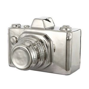 silver camera decor